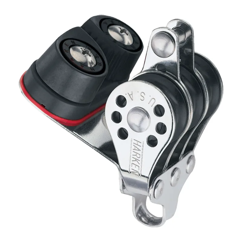 Harken 231 Triple Micro Block with Cam Cleat & Becket