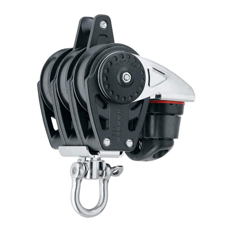 Harken 2648 40mm Triple Carbo Block with Cam Cleat and Becket