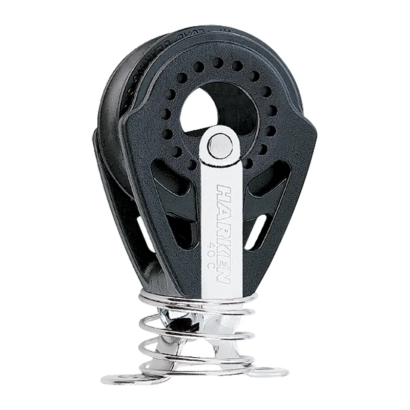 Harken 2652 40mm Carbo Block with Spring and Eyestrap - Assembled