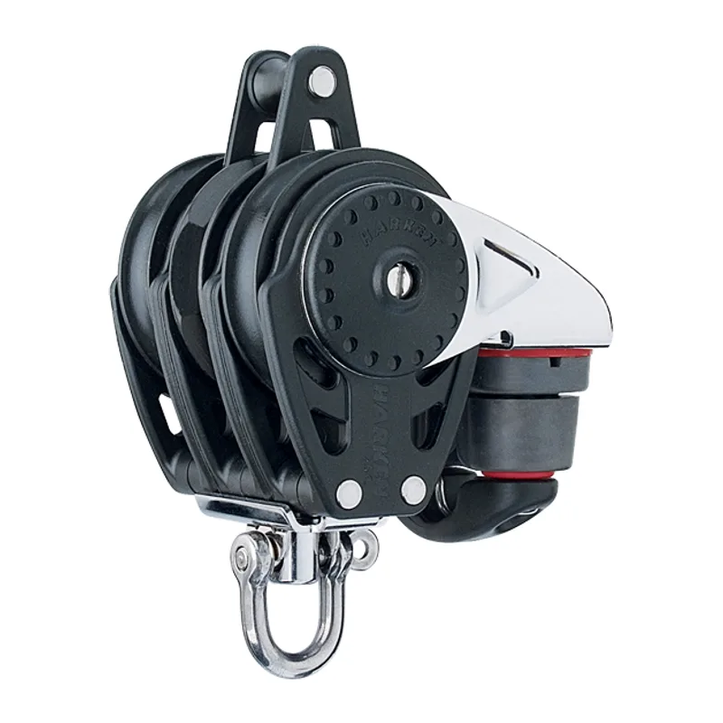 Harken 2686 75mm Triple Carbo Ratchamatic Block with Cam & Becket