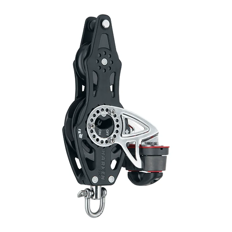 Harken 2697 75mm Carbo Fiddle Ratchet with Becket and 150 Cam