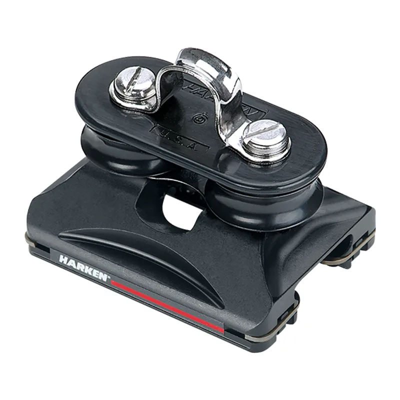 Harken 2728.NW Small Boat CB Car with Fixed Sheaves - No Wire