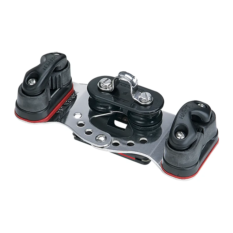 Harken 2734 Small Boat CB Car with Fixed Sheaves & Cams