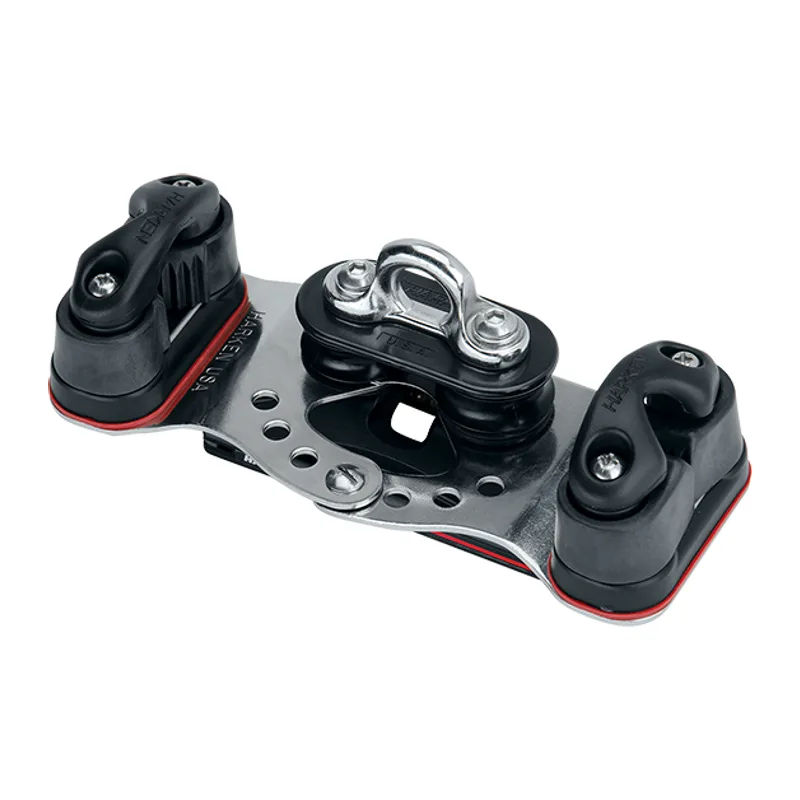 Harken 2734HL HL Small Boat CB Car with Sheaves and Cams