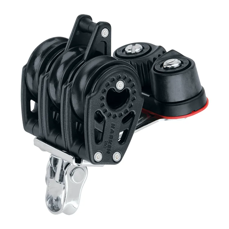 Harken 347 29mm Triple Carbo Block with Cam Cleat & Becket