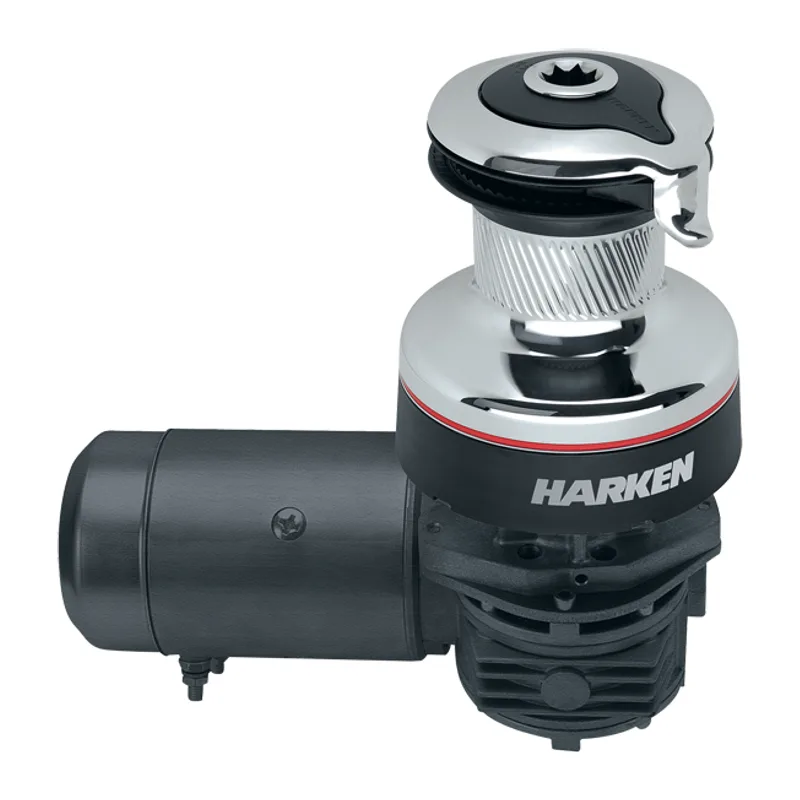 Harken 40.2STEC12HLM Radial 2 Spd Electric ST Chrome Winch Horizontal Left Mount 12 Volt