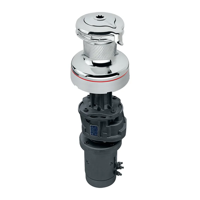 Harken 46.2STECCC12V 46 Self Tailing Electric 12V Chrome Vert with DF Ctrl Box Winch