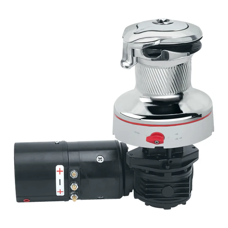 Harken 46RWCCC12HLM 46 Rewind 12V Horiz Chrome with DF Ctrl Box-Left Winch