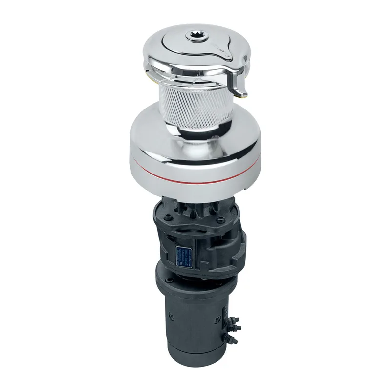 Harken 50.2STECCC12V 50 Self Tailing Electric 12V Chrome Vert with DF Ctrl Box Winch