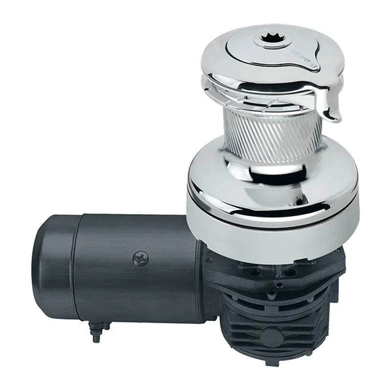 Harken 60.2STECCC12HLM 60-2SPD Self Tailing Electric 12V Chrome Horiz with DF Ctrl Box-Left Winch
