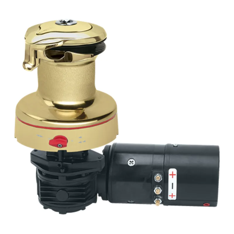 Harken 60RWBBB24H 60 Rewind 24V Horiz Polished Bronze with DF Ctrl Box Winch