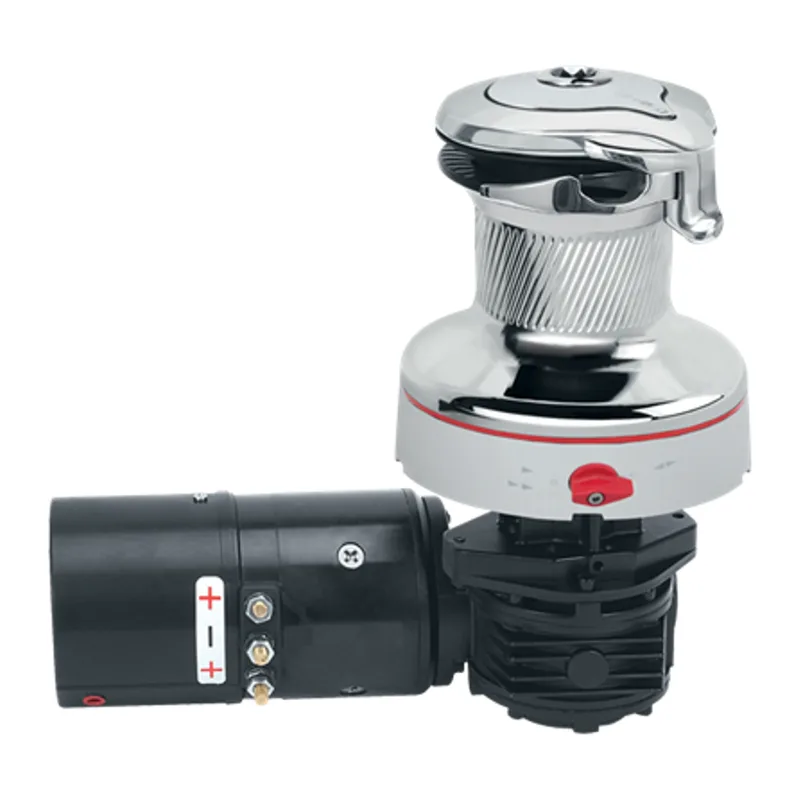 Harken 60RWCCC24HLM 60 Rewind 24V Horiz Chrome with DF Ctrl Box-Left Winch