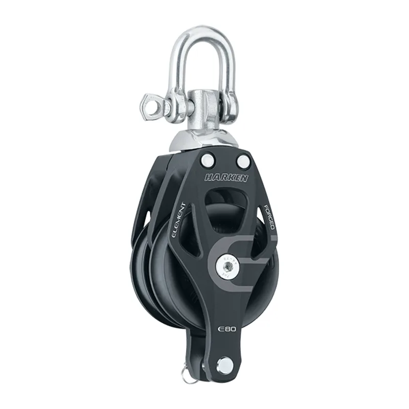 Harken 6297 80mm Element Double Swivel Block with Becket