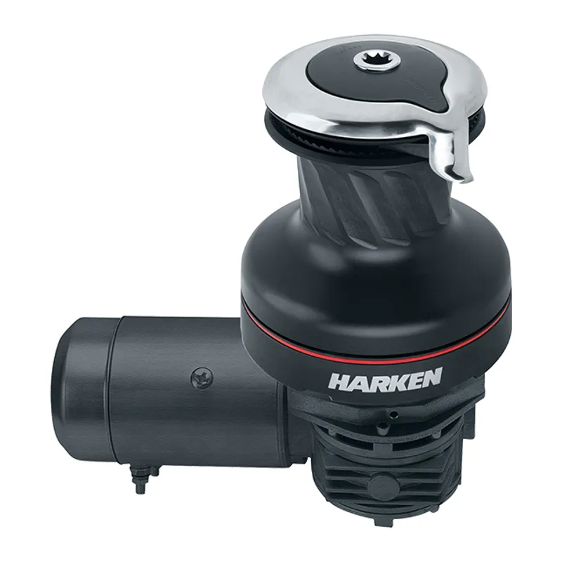 Harken 70.2STEA12HLM Radial 2 Spd Electric ST Alum Winch Horizontal Left Mount 12 Volt