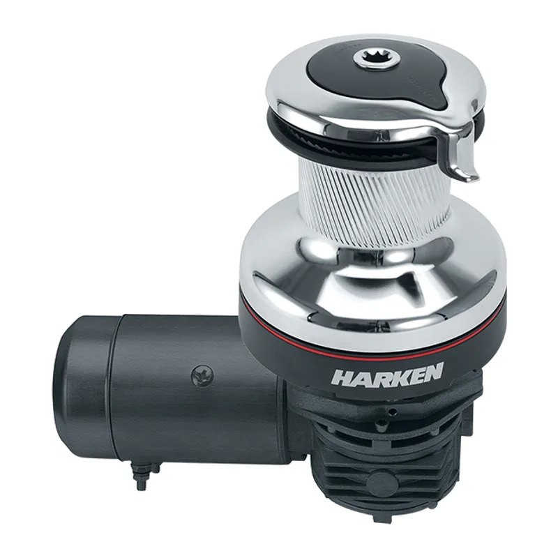 Harken 70.2STEC12HLM Radial 2 Spd Electric ST Chrome Winch Horizontal Left Mount 12 Volt