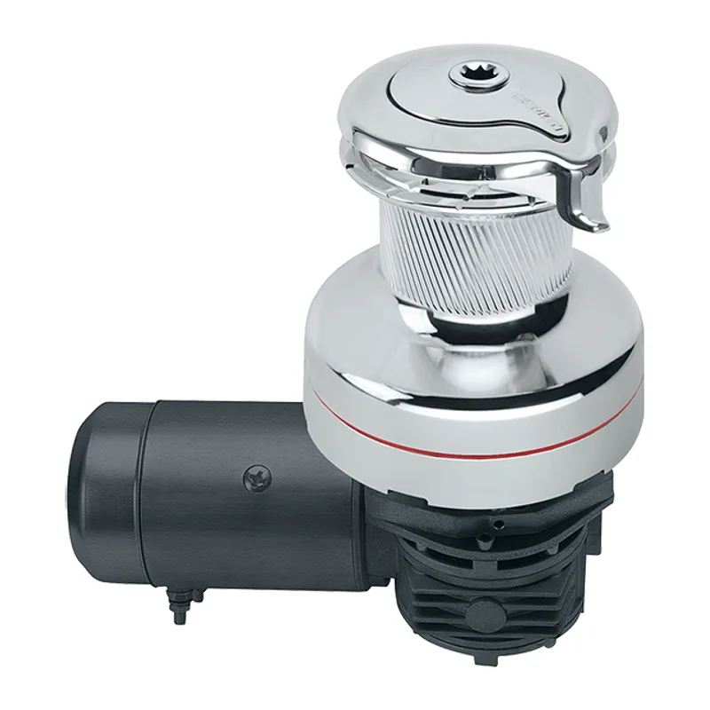 Harken 70.2STECCC12HLM 70-2SPD Self Tailing Electric 12V Chrome Horiz with DF Ctrl Box-Left Winch