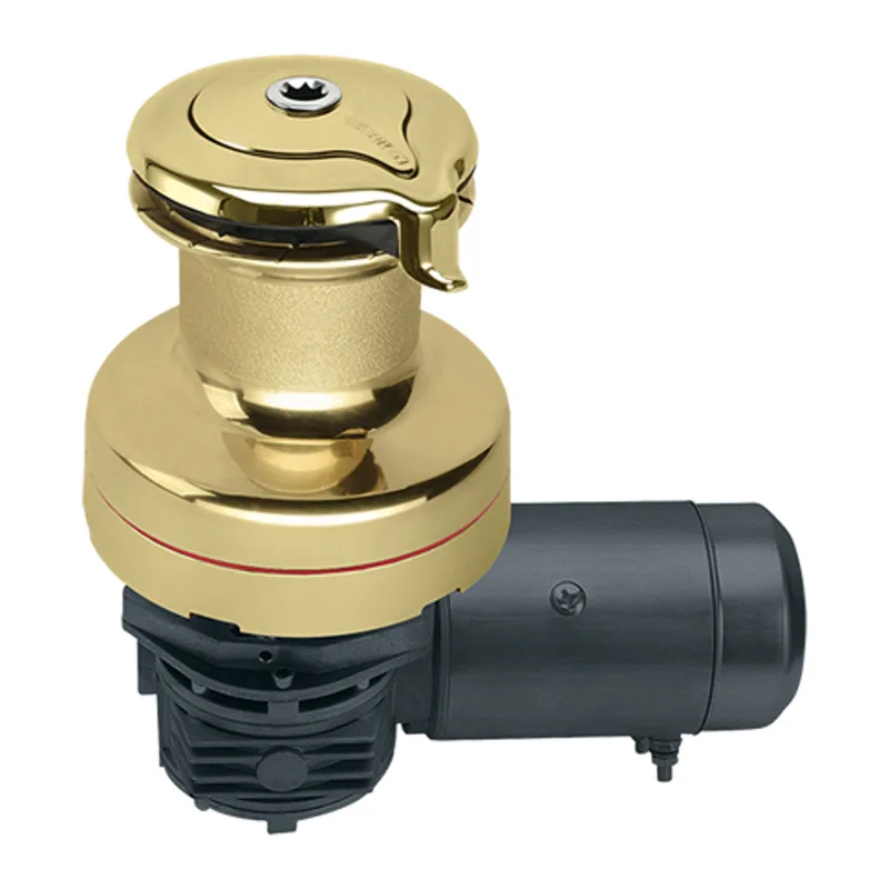 Harken 70.3STEBBB12H 70-3 SPD Self Tailing Electric 12V Polished Bronze Horiz with DF Ctrl Box Winch