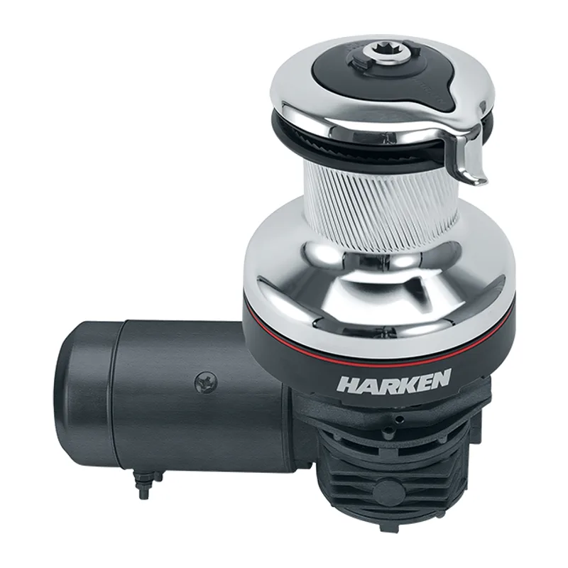 Harken 70.3STEC12HLM Radial 3 Spd Electric ST Chrome Winch Horizontal Left Mount 12 Volt