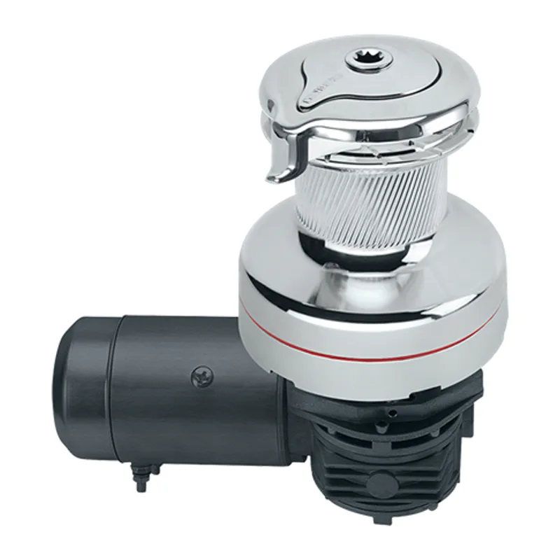 Harken 70.3STECCC24HLM 70-3SPD Self Tailing Electric 24V Chrome Horiz with DF Ctrl Box-Left Winch