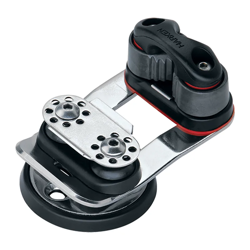 Harken 9051 Micro Swivel Cam Base with 16mm Sheaves and Adj Angle