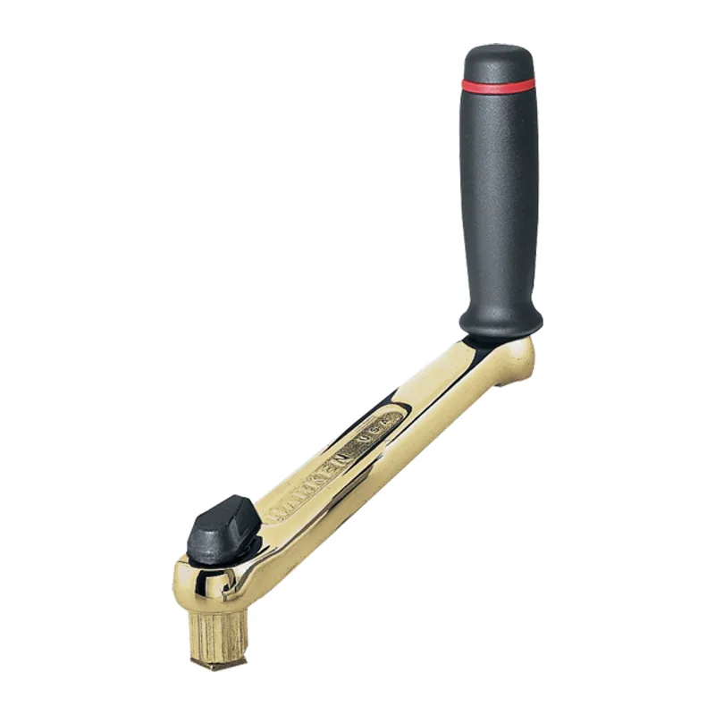 Harken B8BL 8" Lock-In Polished Bronze Winch Handle
