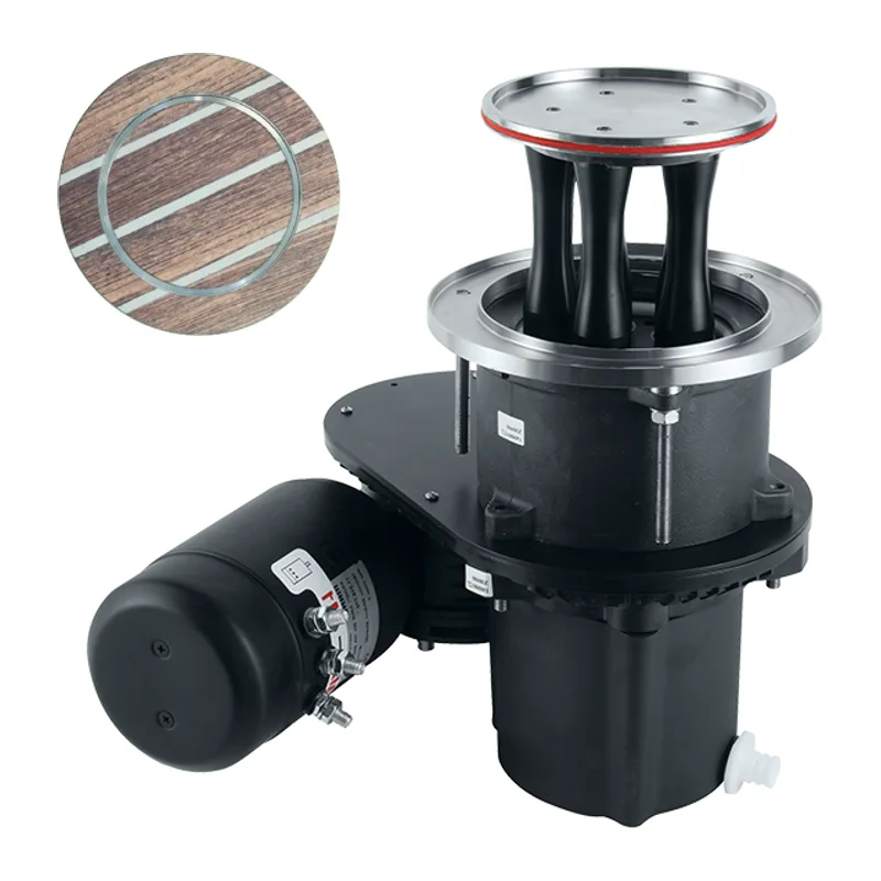 Harken CLR600ETC12HLM 600 CLR Electric Top Custom Mooring Horizontal Left Mount Winch 12V Dual Function Control Box