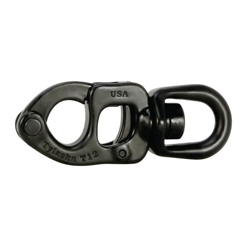 Tylaska TY1012-S-BL T12 Standard Bail Trigger Snap Shackle, Black Oxide Stainless