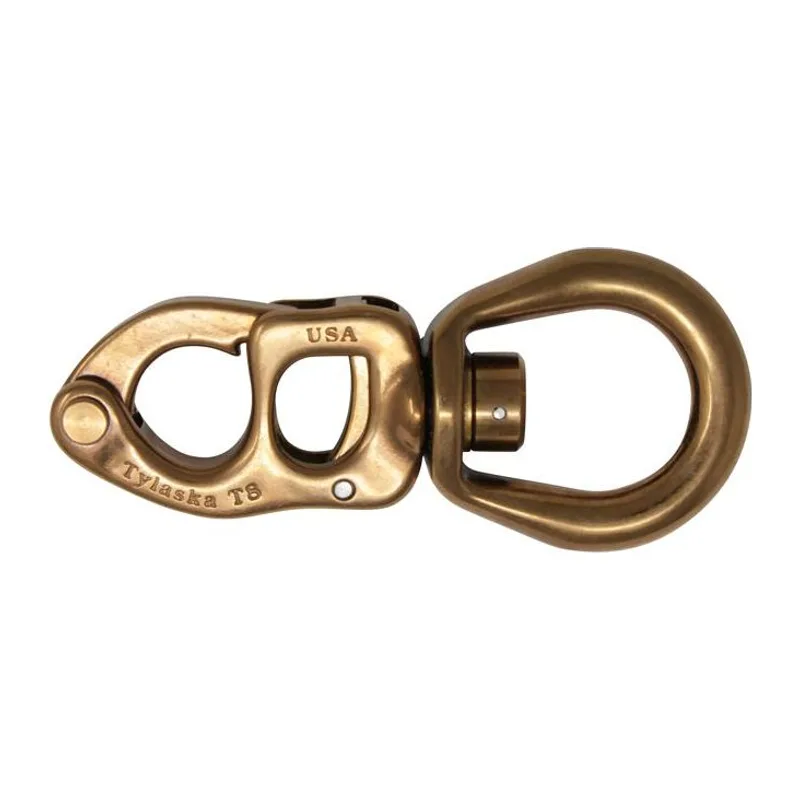 Tylaska TY1008-L-BRZ T8 Large Bail Trigger Snap Shackle, PVD Bronze