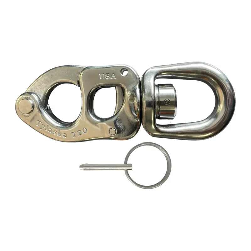 Tylaska TY1020-S-SP T20 Standard Bail Trigger Snap Shackle, Drilled for 5/32″ Locking Cross-Pin
