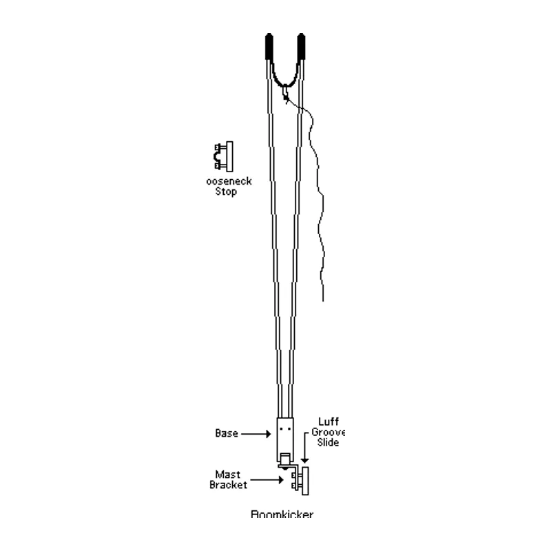 Tylaska TYBK-K0312-BL K0312 Boomkicker (14′-16′ Boats)