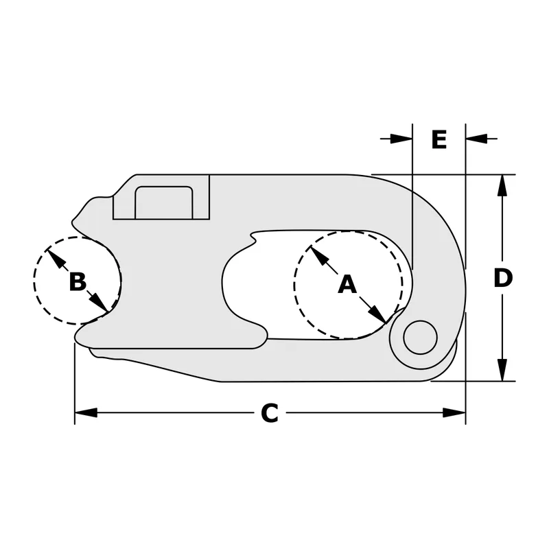 Tylaska TY2210 Press Lock Sr Snap Shackle