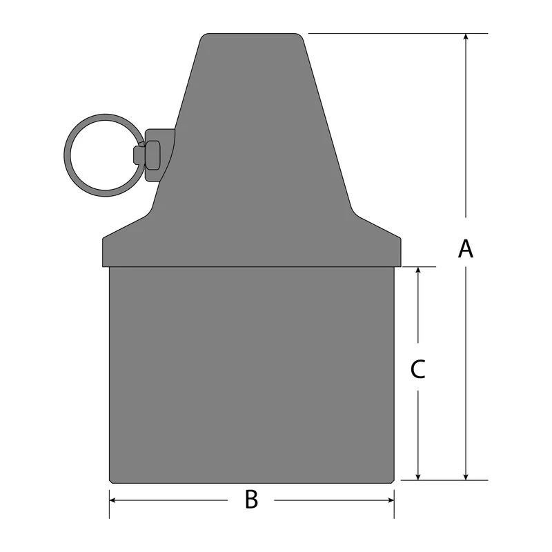 Tylaska TY2314 Stubbie Inboard Pole End