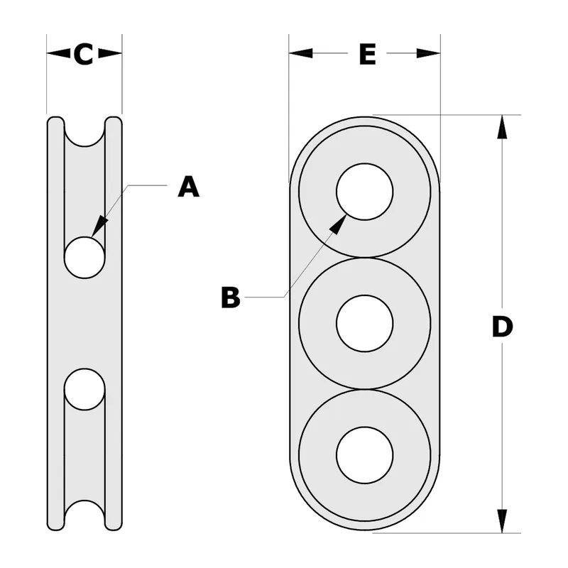 Tylaska TY6110 LFB 10 Basilisk Rigging Block