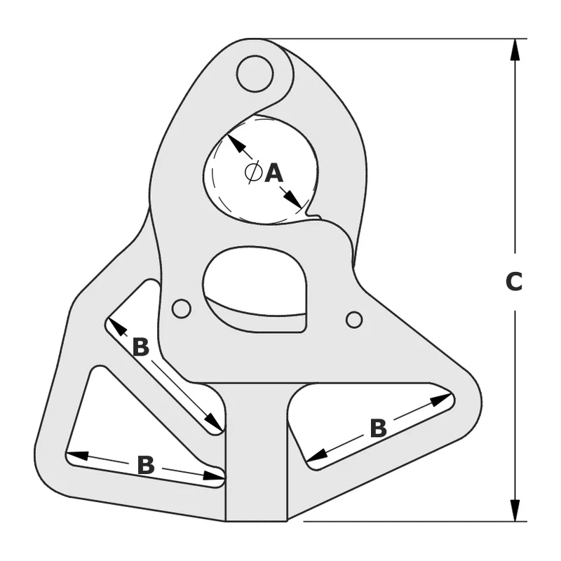 Tylaska TY1008-X8A Tack Shackle X8A